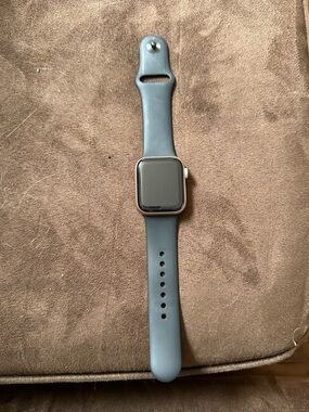 Apple Watch Series 4 with Slate Gray Silicone Band